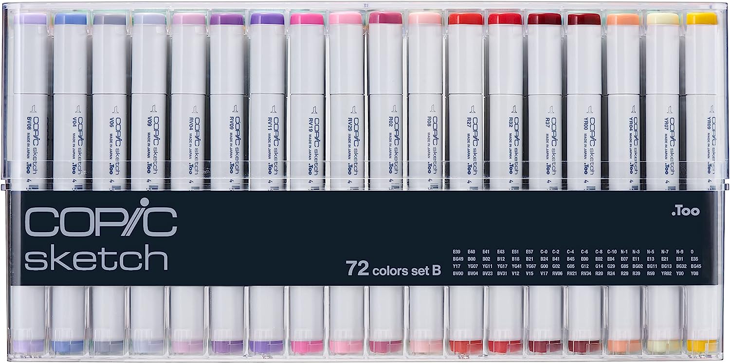 Copic Sketch, Alcohol-based Markers, 72pc Set C - Image 2